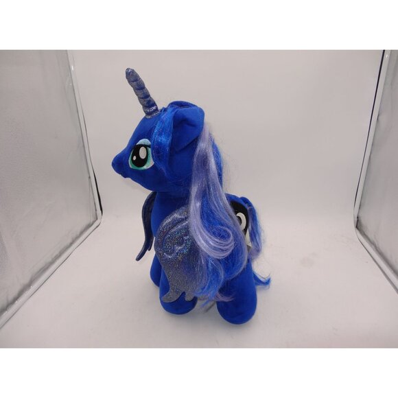 My Little Pony Princess Luna Plush Build-A-Bear Workshop Blue Glitter Wings & Ho - Picture 6 of 8